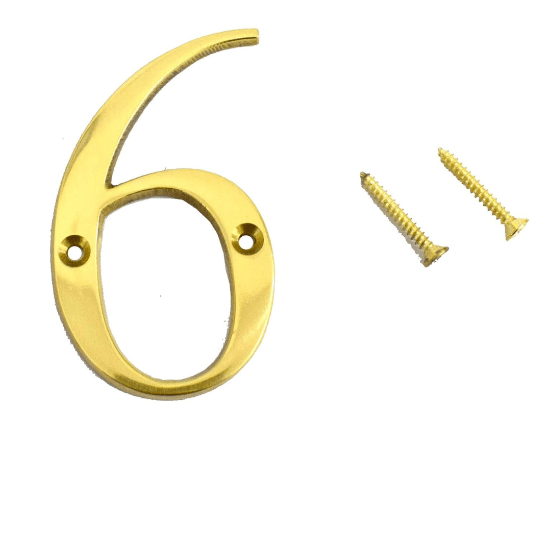 WIGANO 3 Inches House Door Number 6